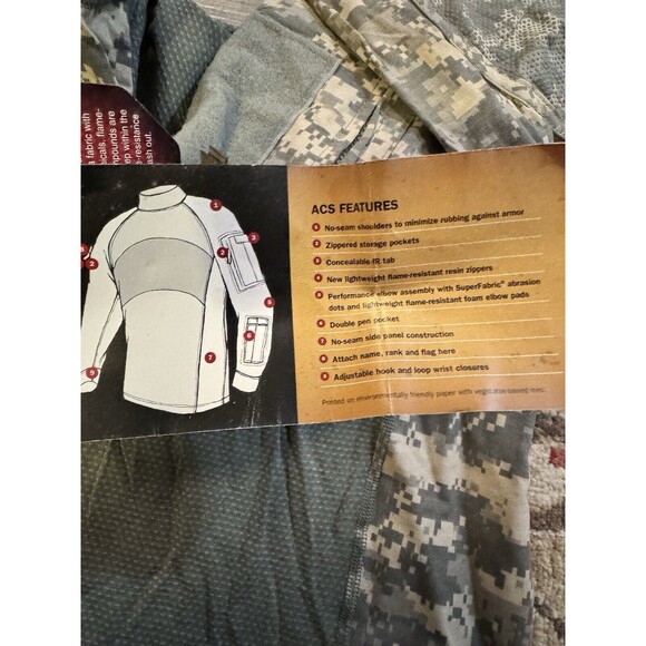 Massif Tactical Army Combat Shirt ACU Long Sleeve Size L Army Strong Logo LOT 2 - Picture 11 of 11